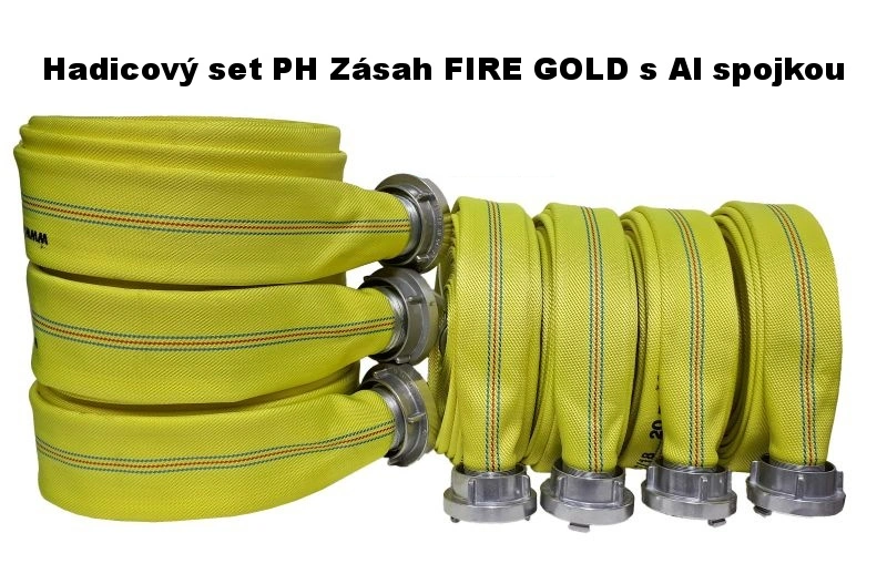 Hadicov set PH Zsah FIRE GOLD s Al spojkou