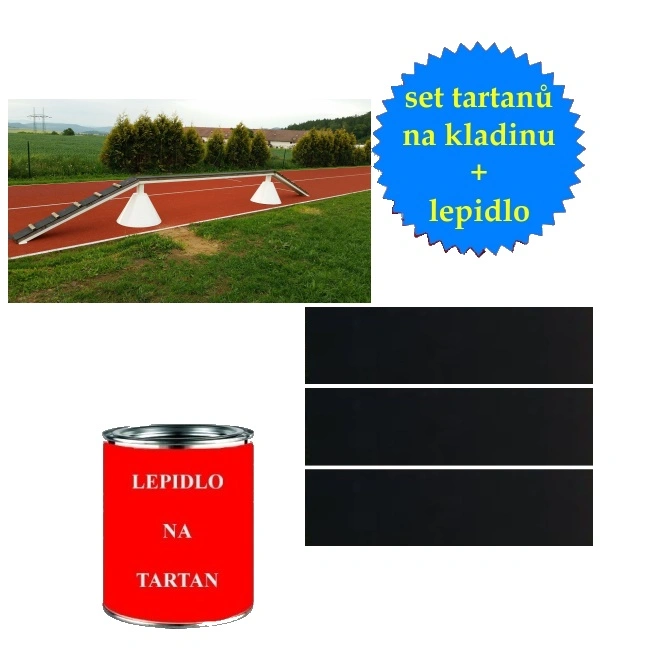 Tartan na kladinu 4m s lepidlem